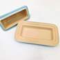 Le Creuset Stoneware Butter Dish w/ Lid  Full Size Turquoise image number 3