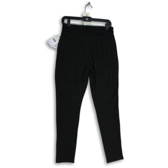 NWT Womens Black Dark Wash Stretch 5 Pocket Design Skinny Jeans Size 4 image number 2