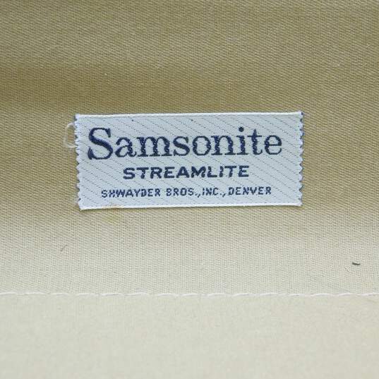 Vintage Samsonite Streamlite Chestnut Hard Shell Suitcase Travel Luggage Case image number 8
