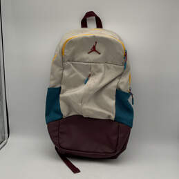 Mens Multicolor Air Jordan Adjustable Strap Inner Pocket Zipper Backpack