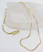 14k Yellow Gold Serpentine Chain Necklace 2.5g image number 4