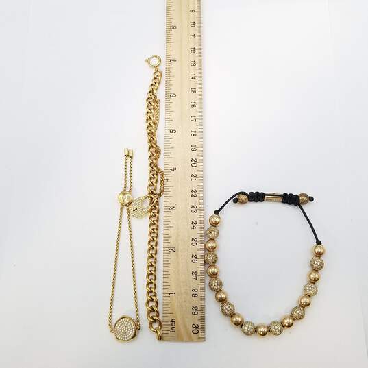 Nialaya and Michael Kors Gold Tone bracelets Bundle image number 3