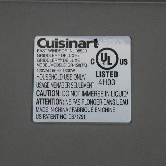 Cuisinart GR-150 Deluxe Electric Griddler - Silver image number 7