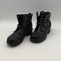 Mens Tegan D84424 Black Leather Ankle Motorcycle Biker Boots Size 8 M image number 1
