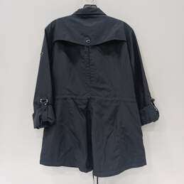 Michael Kors Women's Navy Blue Light Cinchwaist Jacket Size l alternative image