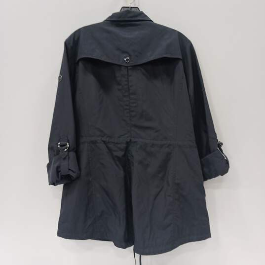 Michael Kors Women's Navy Blue Light Cinchwaist Jacket Size l image number 2