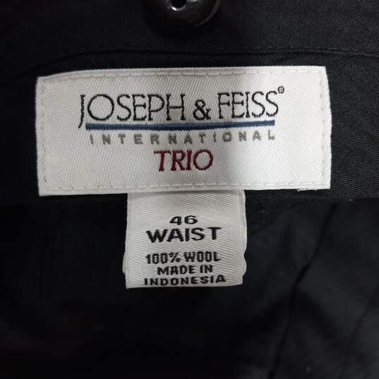 Men’s Joseph & Feiss International Trio Wool Dress Pants Sz 46 image number 3