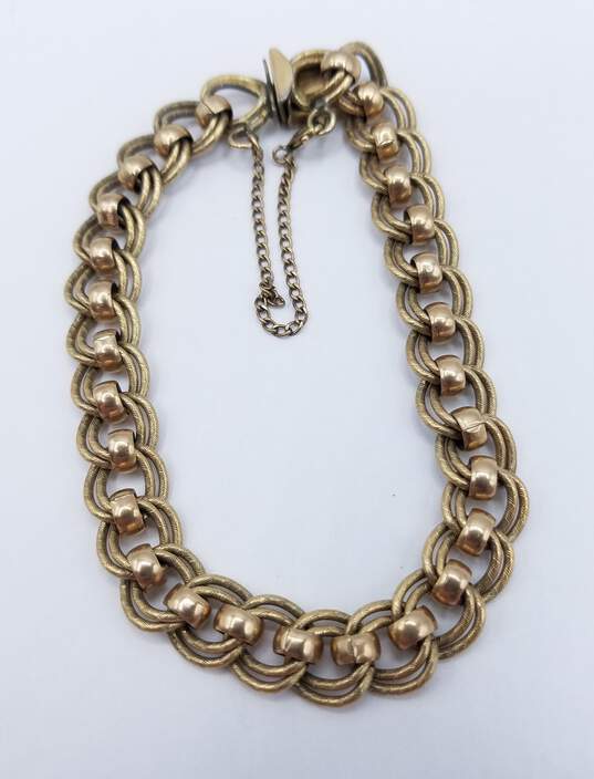 Yellow Goldfilled Chain Bracelet 7.5in LB910 image number 1
