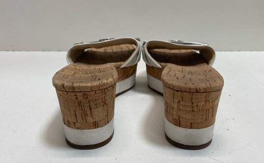 Michael Kors Warren Cork Wedge Slide Sandals Shoes Size 6.5 M image number 4