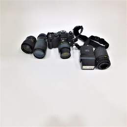 Nikon Brand N2000 Model Film Camera w/ Case, Lenses, and Accessories