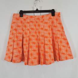 Another Girl Orange Mini Skirt SZ L USA 8 NWT