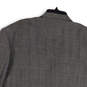 NWT Mens Gray Plaid Long Sleeve Peak Lapel Double Breasted Blazer Size 46 image number 4