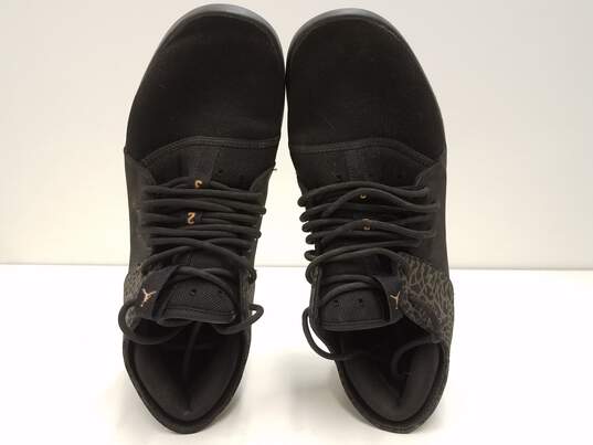 Air Jordan First Class Black Metallic Gold Men's Athletic Shoes Size 8 image number 8