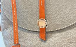 Dooney and Bourke Leather Crossbody Flap Gray/Brown alternative image