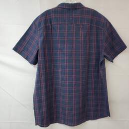The North Face Navy/Red Plaid Short Sleeve Button Up Shirt Men's XL alternative image