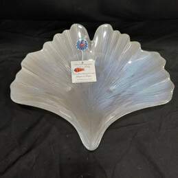 Topkapi Collection Seashell Shaped Glass Decorative Tray