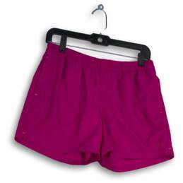 The North Face Womens Magenta Elastic Waist Pull-On Athletic Shorts Size S