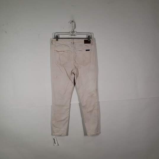 Womens Regular Fit Medium Wash 5 Pocket Design Straight Leg Jeans Size 8 image number 2