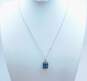 Tiffany & Co 925 Shopping Bag Pendant Cable Chain Necklace & Dust Bag 9.7g image number 1