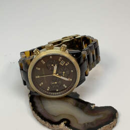 Designer Michael Kors MK-5040 Gold-Tone Stainless Steel Analog Wristwatch