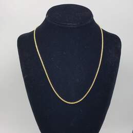 14k Gold 2mm Rope Chain Necklace 1.9g