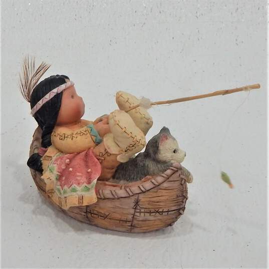 VTG Enesco Friends of the Feather Figurines Little Fish Tale Little Bird Told Me Little Big For Britches image number 6