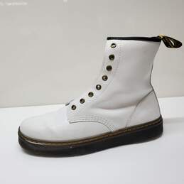 Dr. Martens Zavala Combat Boots White Leather Sz 10M/11L alternative image