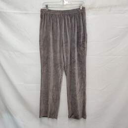 NWT Yves Saint Laurent MN's Gray Cotton Blend Velour Pants Size L Authenticated