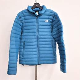 The North Face 700 Fill Stretch Down Jacket Aquamarine Blue Men's Size S