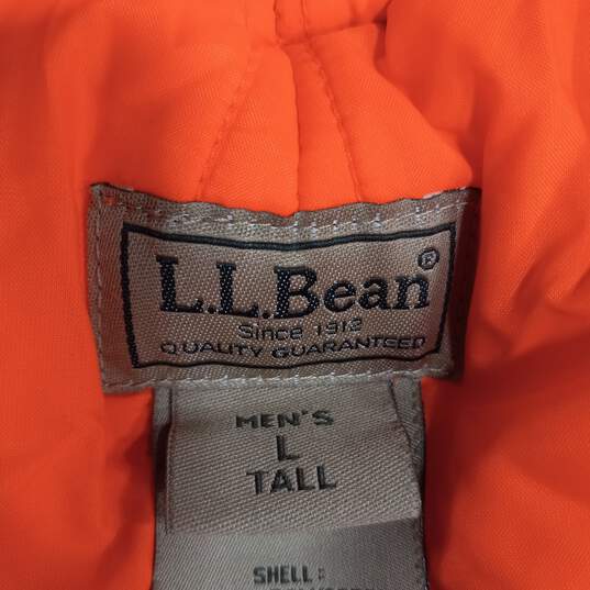 L. L.  Bean Men's Orange Insulated Hunting Sweatpants Size Large Tall image number 3