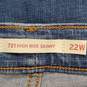 Levi Strauss & Co Women Blue Jeans Sz 22W image number 4