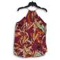 Express Womens Multicolor Floral Sleeveless Keyhole Back Blouse Top Size M image number 2