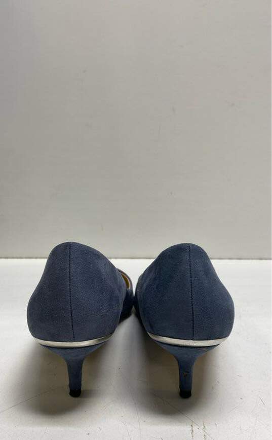 Zara Basic Blue Pump Heel Women 9.5 image number 4