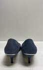 Zara Basic Blue Pump Heel Women 9.5 image number 4