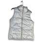 NWT Old Navy Womens Silver Mock Neck Sleeveless Full-Zip Puffer Vest Size Medium image number 1