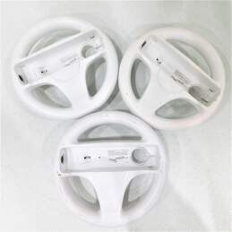 Lot of 3 Nintendo Wii Steering Wheels