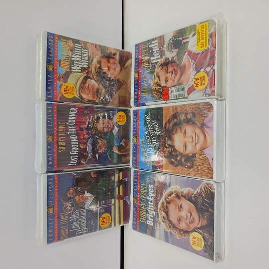 6pc Lot of Vintage Assorted Shirley Temple VHS IOB image number 1