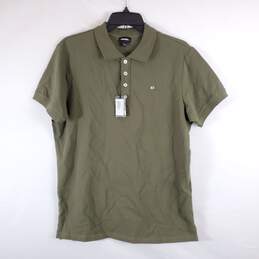 Diesel Men Olive Green Polo L NWT