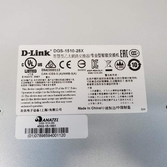 Untested D-Link DGS-1510-28X Network Switch Gigabit Pro #1 w/o Cables for P/R image number 1