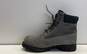 Timberland 6 Inch Gray Leather Lace Up Work Boots Men's Size 10 M image number 2