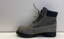 Timberland 6 Inch Gray Leather Lace Up Work Boots Men's Size 10 M alternative image