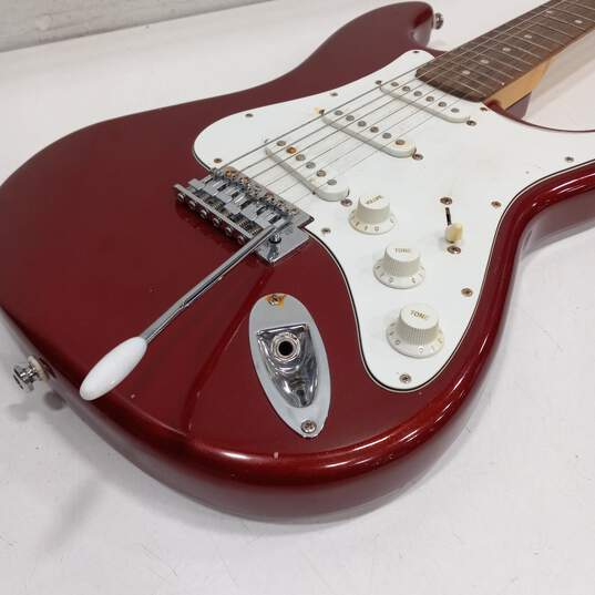 Hamer Slammer Red Stratocaster Electric Guitar image number 3