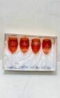 Cristal Design Amber Color Wine Classes 4 Pc Set Made in Italy image number 5