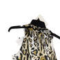 NWT Womens Multicolor Animal Print Embellished Sleeveless Blouse Top Size M image number 4