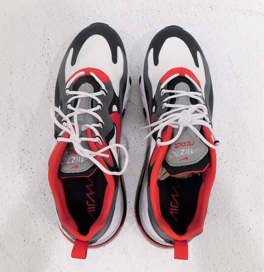 Nike Air Max 270 React Black Iron Grey University Red Men's Shoe Size 14 image number 2