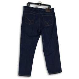 Mens Blue Denim Medium Wash 5-Pocket Design Straight Leg Jeans Size 52/36x34 alternative image