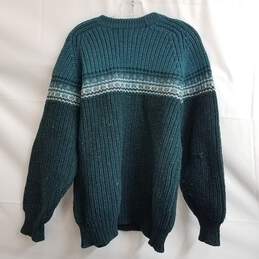 Burberry's Ireland Green Cable Knit Sweater Unisex Size L alternative image