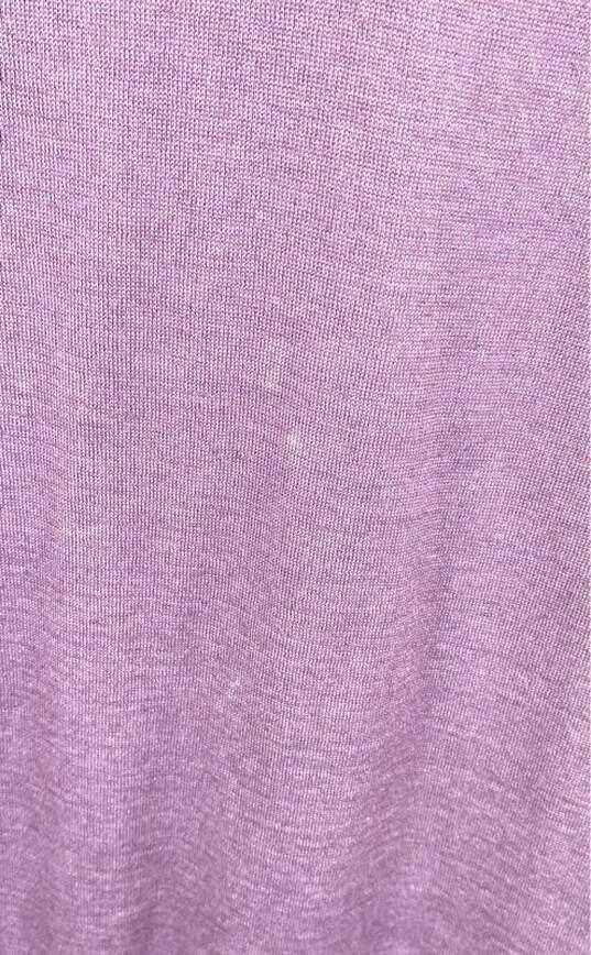 NWT Falconeri Mens Purple Cashmere Long Sleeve Classic Pullover Sweater Size M image number 6