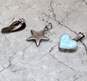 Assortment of 3 Sterling Silver Pendants - 8.9g image number 1