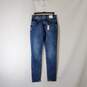 Express Women Dark Wash Mid-Rise Skinny Jeans NWT sz 0R image number 1